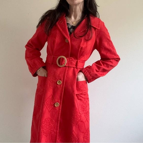 Tracy Reese Cotton Embroidered Trench 6 - Picture 2 of 16